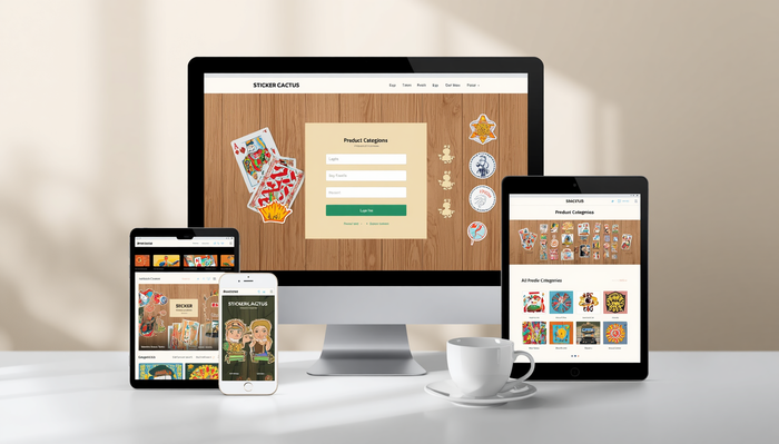 StickerCactus B2B dashboard and SparkLayer integration